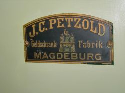 Tresorschild Petzold